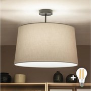 Brilagi - LED prisadený luster CERIA 1xE27/60W/230V priemer 45 cm čierna/šedá