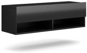 Závěsný TV stolek Derby 100 cm černý