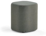 Taburet COMFY, vlnená tkanina, tyrkysovooranžová