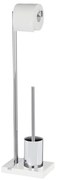 WENKO 20486100 - WC kefa NOBLE 20x74 cm chróm/biela