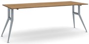 Rokovací kancelársky stôl WIDE, 200x80 cm, orech