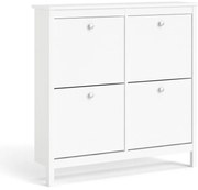 Biela výklopná skrinka na topánky Madrid – Tvilum