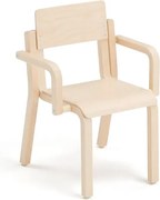 Detská stolička DANTE, s podrúčkami, výška 310 mm, breza