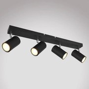 Stropné bodové svietidlo 57910-4B Čierna LS4