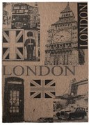 Koberec Floorlux 20347 Coffee / čierny