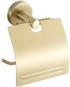 Mexen Remo, držiak na toaletný papier s krytom, zlatá matná, 7050733-55