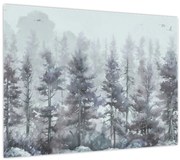 Obraz - Borovicový les II., aquarel (70x50 cm)