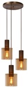 Lucide 74405/13/62 - Luster na lanku TOLEDO 3xE27/40W/230V