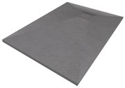 Erga Oldaf, SMC obdĺžniková sprchová vanička 120 x 80 cm, šedá matná, ERG-GMA-OL-80120G