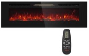 Klarstein Galeras 152, elektrický nástenný krb, 1800 W, LED