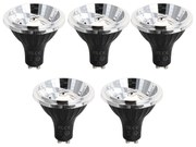 Sada 5 ks GU10 Stmievateľná LED žiarovka 70mm 6.5W 600LM 3000K