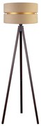 Duolla - Stojacia lampa DUO 1xE27/60W/230V pr. 44 cm béžová/wenge