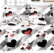 Bavlnené obliečky Homa TELIAN HEARTS 7-dielna sada 140x200 cm