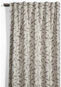 Sivo-béžový záves s prímesou ľanu 140x245 cm List – Sehlbach