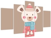 Obraz - Myška so šálom (150x105 cm)