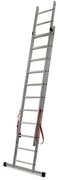 Hliníkový rebrík dvojelementový 11-stupňový 150kg Master line