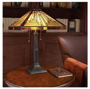 Elstead QZ-STEPHEN-TL - Stolná lampa Tiffany STEPHEN 2xE27/60W/230V