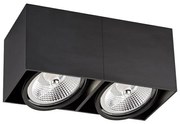 Zuma Line ACGU10-117-N - Bodové svietidlo BOX 2 2xGU10-ES111/15W/230V čierna