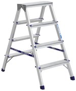 Alumet AD 7204 Hliníkové obojstranné schodíky, 2x 4 stupne, 81 cm