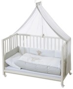 roba Detská postieľka Room Bed, 60 x 120 cm (Medveď lámač sŕdc, biela) (100341028)