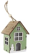 Dekoračný domček s LED osvetlením na zavesenie D7180