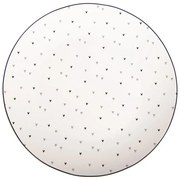 Biely dezertný tanierik so srdiečkami Lovely Day - Ø 20*2 cm