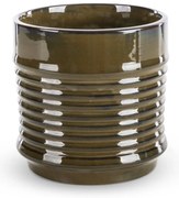 KERAMICKÝ KVETINÁČ (FI) 17X17 CM HNEDÁ