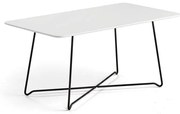 Kaviarenský stôl IRIS, 1100x600 mm, čierna, biela