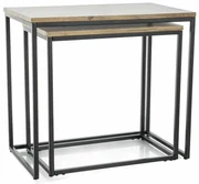 Konferenčný stolík Vieste, dub artisan / čierna