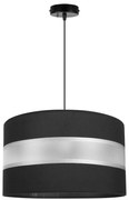 Závesné svietidlo Elegance, 1x textilné tienidlo (výber z 5 farieb), (výber z 3 farieb konštrukcie), (fi 35cm)