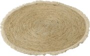 Prírodný okrúhly koberec VELOR ⌀ 70 cm, béžový