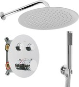Sprchový komplet REA LUNGO DIAMOND + BOX s termostatickou podomietkovou batériou, chróm