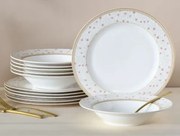 Jedálenský servis (12 dielov) Emilia, kvetinový vzor%