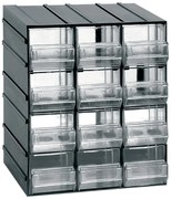 ARTPLAST Organizér 511T 192 x P 148 x H 230 mm s 12 priehľadnými zásuvkami