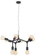 Eglo 98346 - Luster na lanku BOCADELLA 9xE27/60W/230V