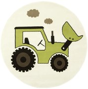 Detský koberec Luna Kids 534457/67935 Traktor,  krémový