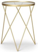 Odkladací stolík EMILY Ø 35,5 cm, zlatý