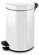 Nášľapný odpadkový kôš, 30 L, lakovaný biely