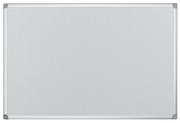 Textilná, magnetická nástenka s kovovou mriežkou, 900 x 600 mm