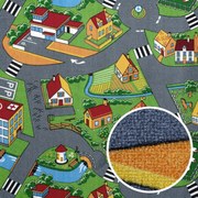 Koberec metráž Little Village 90, na mieru, šíře 3m,4m, viacfarebná, filc, detská izba, Associated Weavers