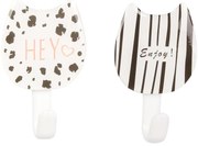 Vešiak Gattino 2ks 4x6,7x2cm b-cz