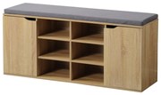 Kesper 15928 Botník s podsedákom, dekor dub, 103 x 48 x 30,5 cm