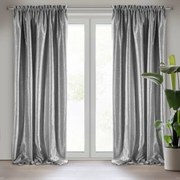 ZATEMŇOVACÍ ZÁVES NA PÁSKE EBRU 135X270 CM STRIEBORNÁ