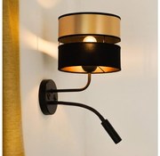 Brilagi - Nástenná lampa ROYAL 1xE27/15W/230V + 1xG9/3W čierna/zlatá