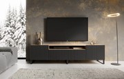 TV STOLÍK DANTE DUB ARTISAN + ČIERNY 200 cm