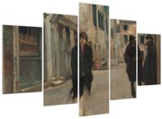 Obraz - John Singer Sargent, Street in Venice, reprodukcia (150x105 cm)