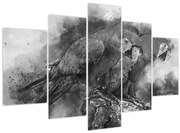 Obraz - Akvareloví papagáje (150x105 cm)