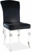 JEDÁLENSKÁ STOLIČKA LAURO ČIERNA + CHRÓM