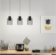 Eglo 43626 - Luster na lanku MILLIGAN 3xE27/40W/230V čierna