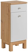 Kúpeľňová skrinka spodná Samoa 810 biela matná/dub artisan